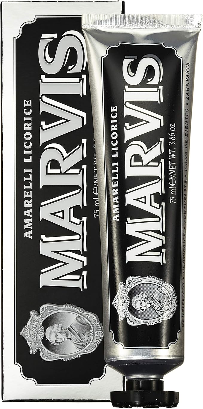 marvis 玛尔斯 amarelli 甘草薄荷牙膏,75 ml
